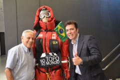 José Carlos, ao lado do empresário e alpinista Cristiano Müller