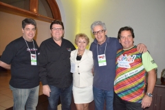 Otaviano Maroja, Fernando Ferreira, Rita Minami, Silvio Luiz e Plinio Nascimento