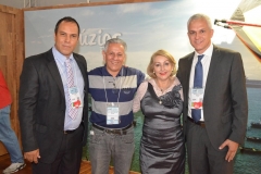 Anderson Akel (Sec. Adjunto de Búzios), José Carlos, Rita Minami e José Márcio Moreira dos Santos (Sec. de Turismo de Búzios)