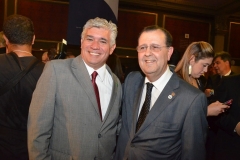 Marcelo Matera (Presidente da AVIESP-SP) e Antonio Azevedo (Presidente da ABAV-Nacional), durante o coquetel da 42ª ABAV - Expo Internacional de Turismo