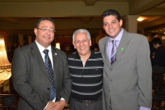 Tom Lyra (Vice-Governador de Tocantins), José Carlos e Rodolfo Ferreira (Presidente da ABAV-TO), durante coquetel de abertura da 42ª ABAV