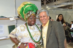 Lucileide Nascimento e José Carlos, participando da ABAV - 41ª Feira de Turismo das Américas, no Anhembi  - SP