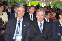 Marcos Ferraz (Presidente da Braztoa) e Edmar Bull  (Pres. do Cons. de Adm. da ABRACORP)