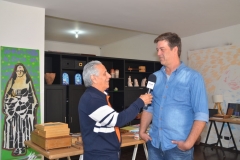 José Carlos entrevistando Alexandre Malosti (Ceramista e Produtor Cultural)