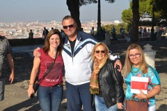 Fernanda, Fabio, Christiane e Ângela, no Castelo de São Jorge