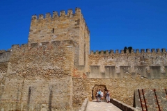 Visão da parte superior do Castelo São Jorge