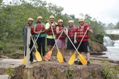 Foto oficial do grupo, antes de começar o rafting