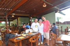 José Carlos, Rita Minami e Claudio (cinegrafista)