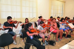 Alunos de violino