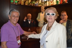 José Carlos e Rita Miname, durante visita ao Museu de Cera - Gramado (RS)