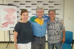 Vera Lourenço, astronauta  Marcos Cesar  Pontes e José Carlos