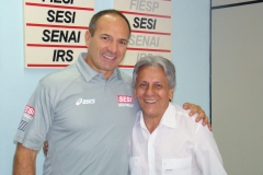 Montanaro e José Carlos, após entrevista