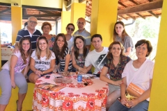 Arimathéa, Nilcéa, Sandra, Junior, Maria Regina, Ana Paula, Andréa, Bianca, Natalye, Bruno, Ana Lúcia e Cristina