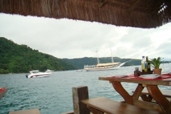 Vista da parte interna do Eh-Lahô Bar Restaurante