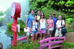 Grupo de jornalistas visitando o Jardim Japonês - Caldas Novas (GO)