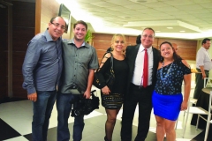 José Carlos, Tiago, Marlene Amadei, Carlos Casoti e Giane Ribeiro