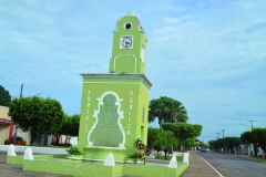 Fonte pública e relógio de Nossa Senhora do Livramento - MT