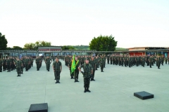 Visão da tropa durante a passagem de comando da Base do Exército de Taubaté