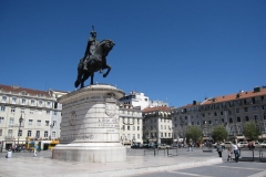 Praça da Figueira, onde encontra-se a estátua Equestre de D.João I