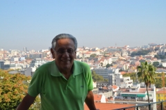 José Carlos, e ao fundo a cidade de Lisboa - Portugal