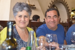 Ivaneti e Jayme, no Restaurante O Fuso - Portugal