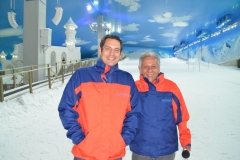 Cesar (gerente comercial do Snowland) e José Carlos