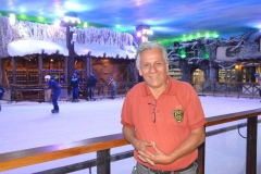 José Carlos, durante a visita ao SNOWLAND, o primeiro Parque Temático da América do Sul - Gramado (RS)