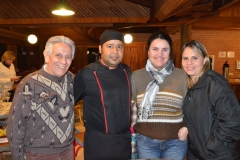 José Carlos, Sival Cândido (Chef de Cozinha), Lourdes e Cris