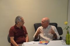 José Carlos durante entrevista com José Eugenio Gguisard Ferraz