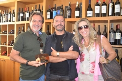 Jarbinha, Paulo Rocha e Silvia, na Wine Shop Garrafeira - Cascais - Portugal