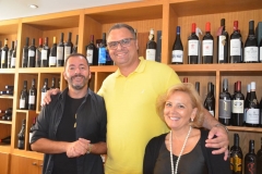 Paulo Rocha, Fabio e Christiane, na Wine Shop - Garrafeira - Cascais - Portugal